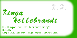 kinga hellebrandt business card